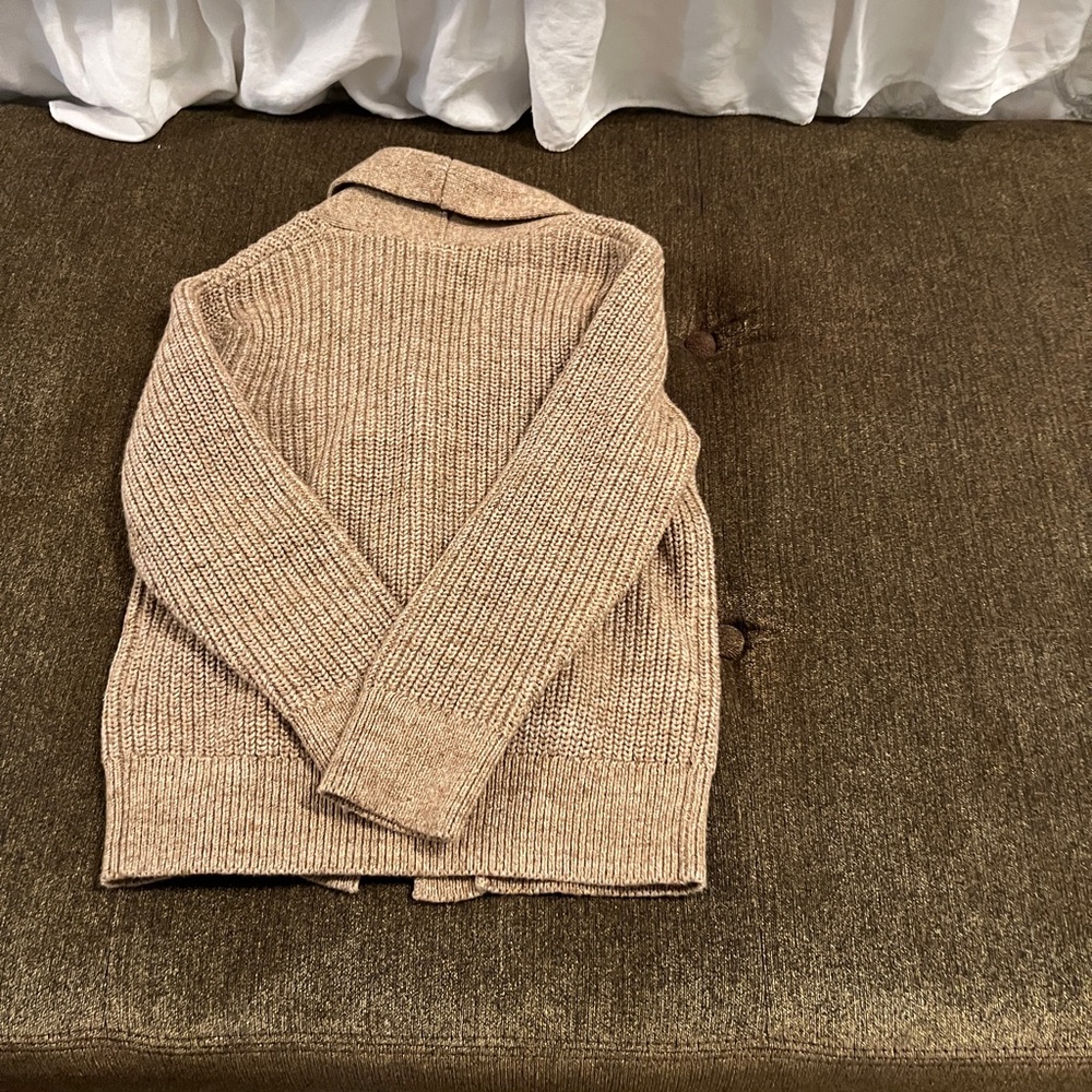 GAP Kids Tan Shawl Collar Cardigan - Picture 3 of 4